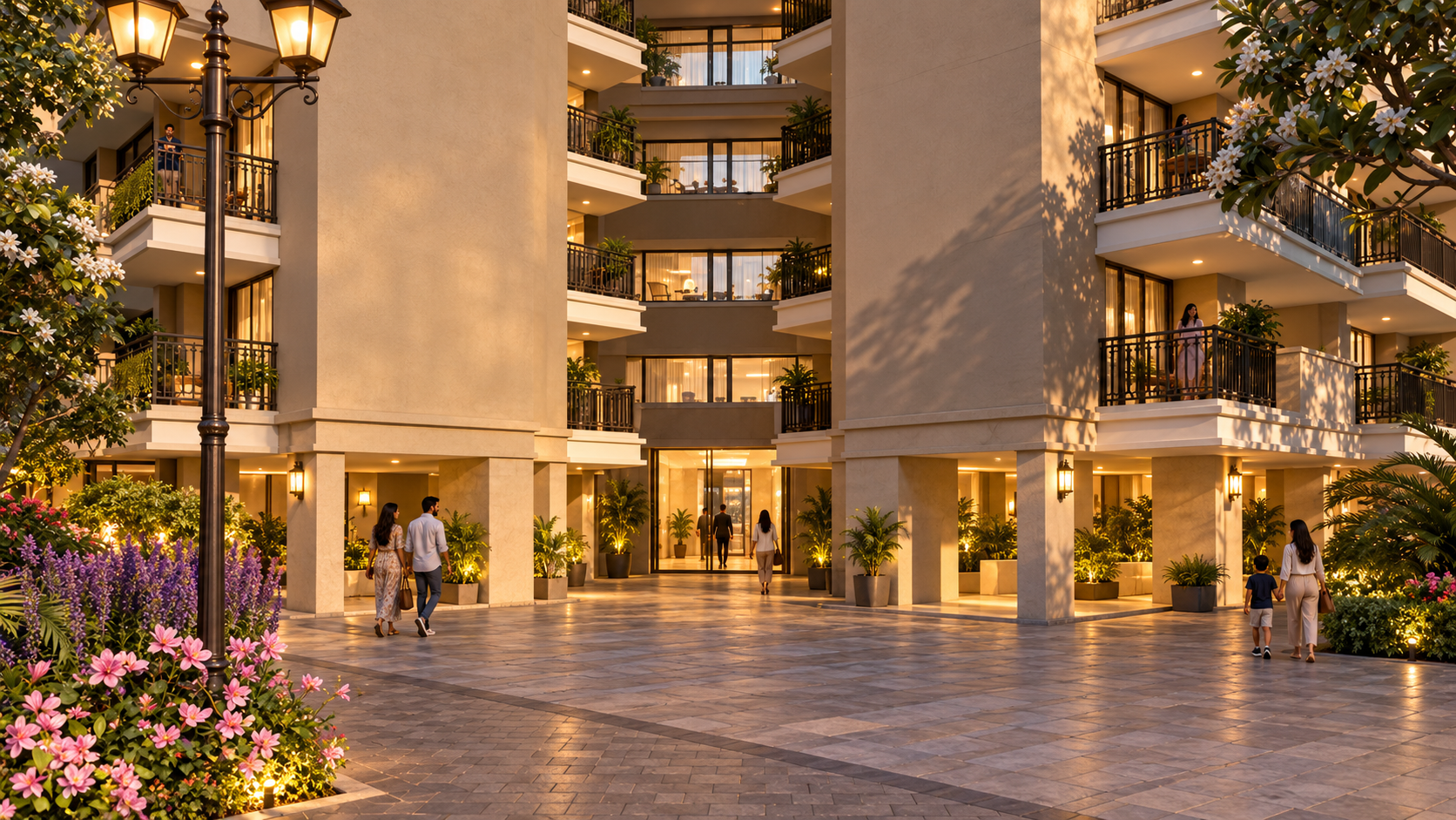 Courtyard walkway